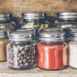 spice rack organized jars pantry